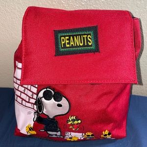 RARE Holiday Fair Mischief Makers New York 90’s Snoopy Peanuts Backpack NWOT